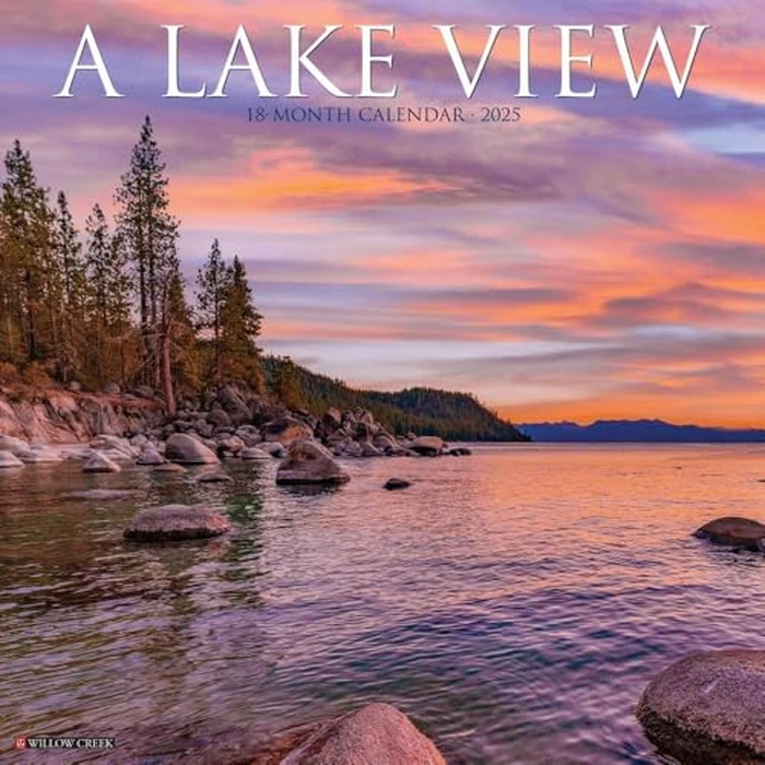 Lake View 2025 12" x 12" Wall Calendar by WILLOW CREEK - Image 1