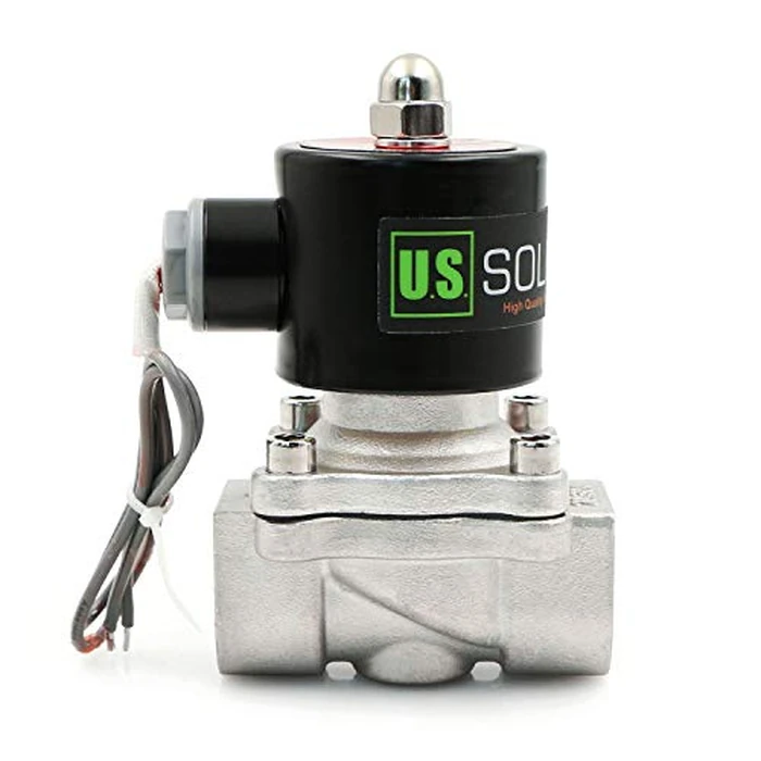 U.S. Solid 3/4" Stainless Steel Electric Solenoid Valve 24V DC N.C. Air Water Oil VITON by U.S. Solid - Used - Very Good condition - US$24.77