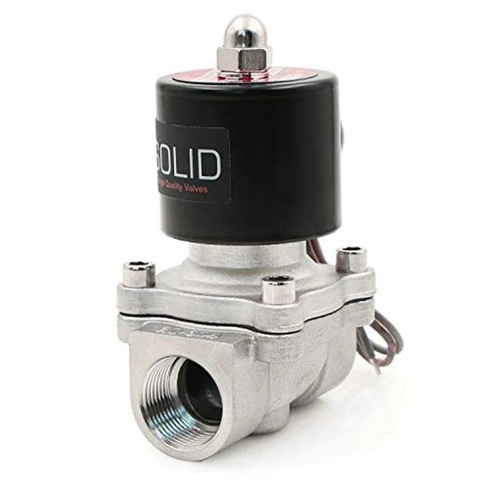 U.S. Solid 3/4" Stainless Steel Electric Solenoid Valve 24V DC N.C. Air Water Oil VITON by U.S. Solid - Image 4
