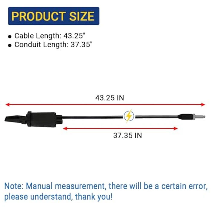 RuiQalith 7080579 Choke Cable Compatible with P-olaris Big Boss 250 400L Scrambler 400 Sportsman 400 500 Trail Blazer 250 Trail Boss 250 300 X-plorer 300 400 - Reaplace 7080371, Motion Pro 10-0053 by RuiQalith - Image 7