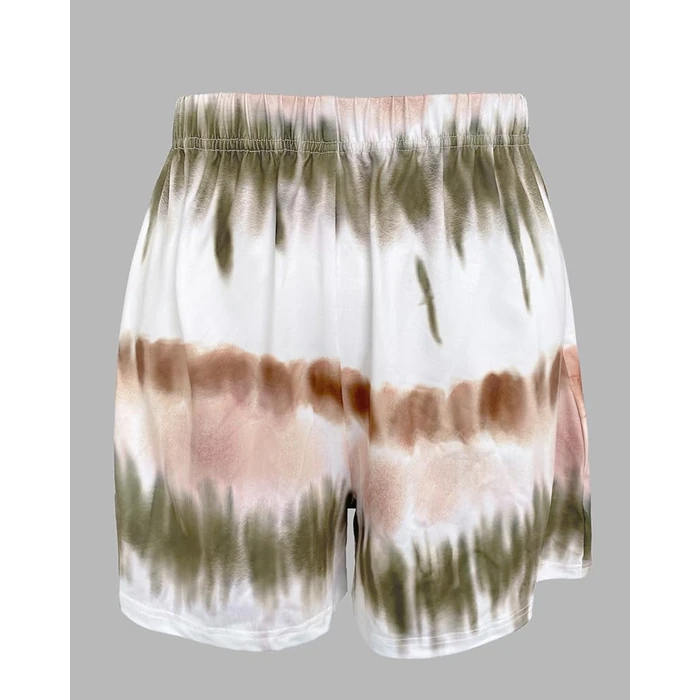 CHICME Pajamas Set for Women 2 Piece Pjs Lounge Set Soft Short Sleeve Tops and Sleep Shorts with Pocket-ag-L by CHICME - Image 5