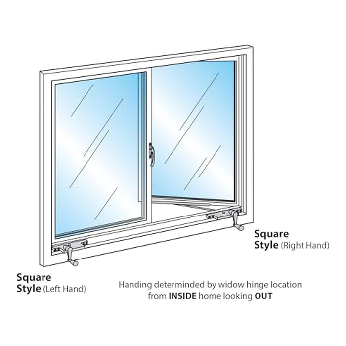 Prime-Line Products H 3520 9-Inch Square Type Right Hand Casement Operator, Aluminum by Prime-Line - Image 4
