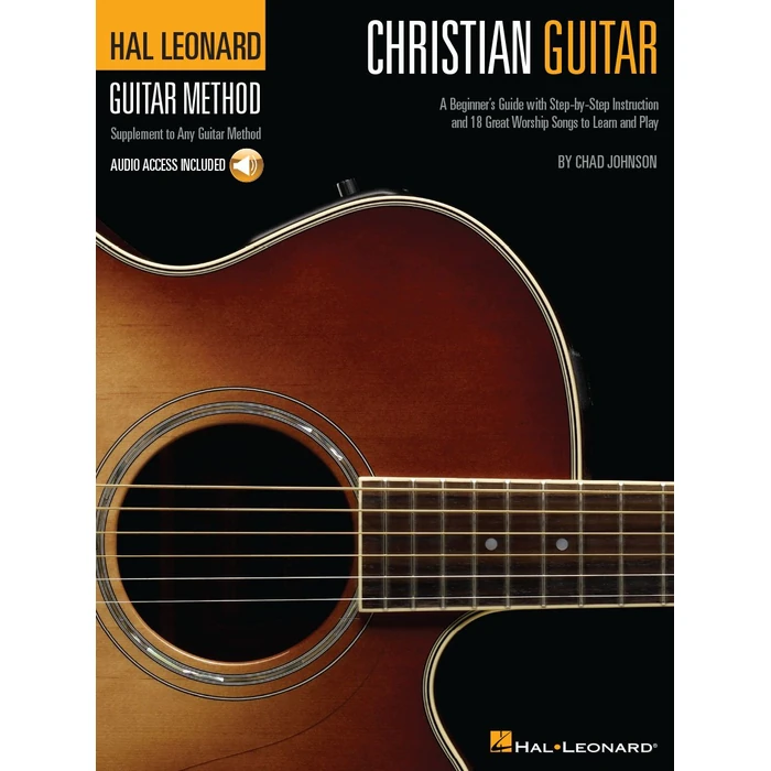 Christian Guitar Beginners Worship Songbook with Online Audio | Step-by-Step Guitar Lessons with Chords, Tabs, and Strumming Patterns | Play 18 Popular Praise and Worship Songs for Church by Hal Leonard - Used - Like New condition