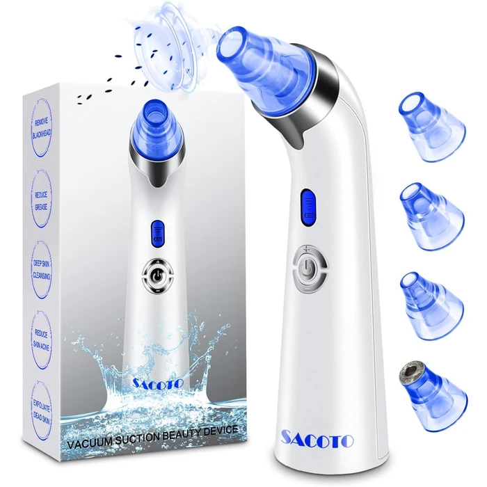 SACATO HTY-2 Blackhead Remover Pore Vacuum - Blue by SACATO - Refurbished - Excellent condition - US$21.13