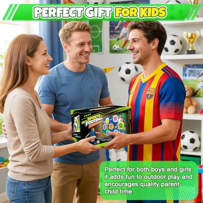FANPROMS Electronic Scoring Soccer Set, Indoor Outdoor Soccer Training with Scoring, 2 Soft Soccers & 3 Modes, Soccer Sets by FANPROMS - Image 6