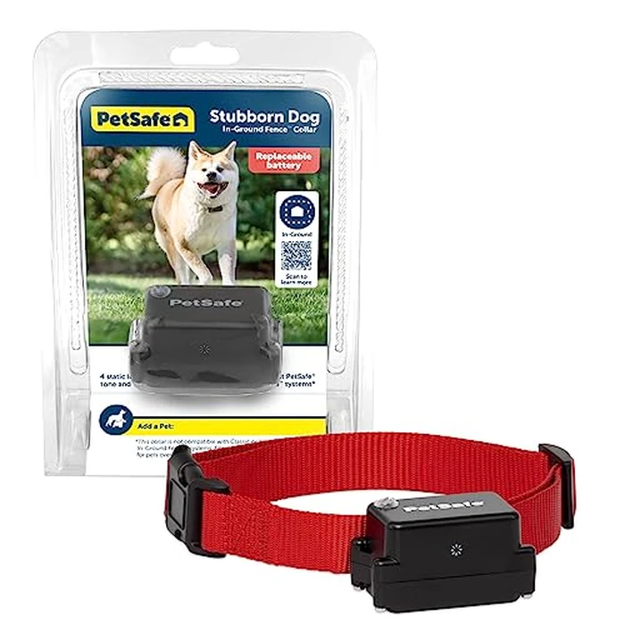 PetSafe Stubborn Dog In-Ground Fence Reciever Collar - Waterproof & Battery-Operated Adjustable Invisible Boundary Training Collar - for Dogs Older Than 6 Months Weighing 8lb+ by PetSafe - Image 1