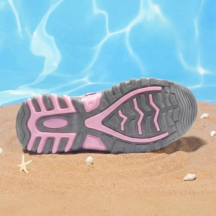 DREAM PAIRS Boys Girls Closed-Toe Outdoor Summer Sport Sandals for Toddler/Little/Big Kid,Size 1 Little Kid,Purple/Light/Purple,181108K by DREAM PAIRS - Image 3