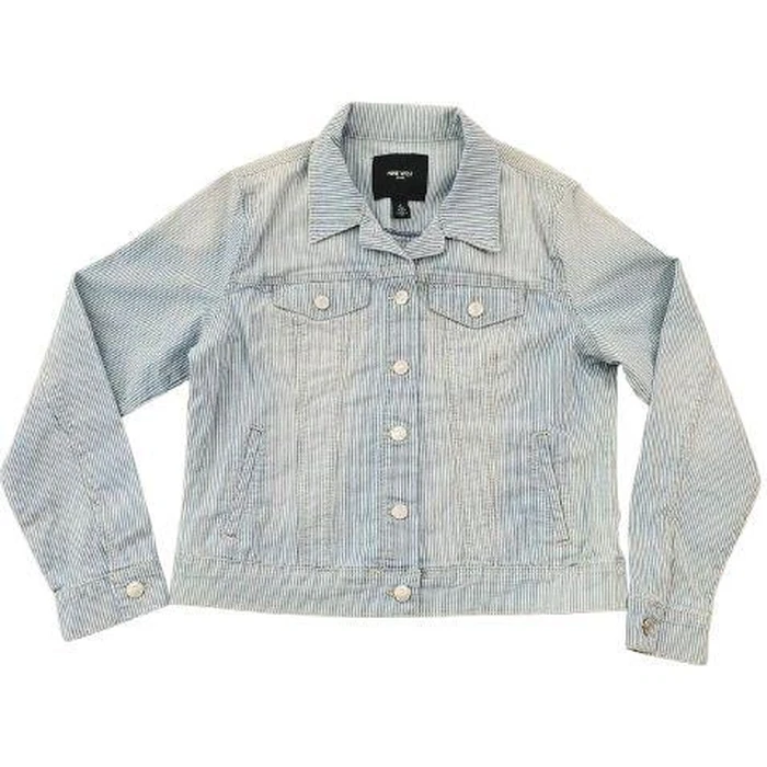 Nine West Jeans Sarah Denim Jacket M - Pisa Stripe by Nine West - Image 3