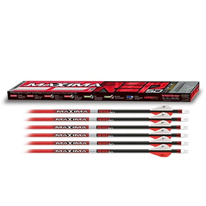 Carbon Express Maxima Red SD 250 Arrows w/Blazer Vanes - 6 pk by Carbon Express - Image 1