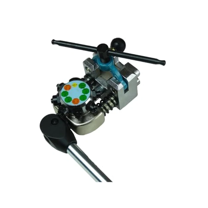 K Tool International 70081 Vise Mounted Flaring Tool Forms 45 Degree Double Single and Bubble Flares for 3/16 1/4 5/16 and 3/8 Lines with Turret Mounted Dies and T Handle Clamp by K Tool International - Image 2