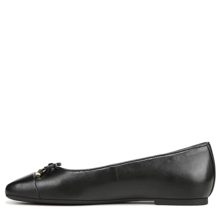 Vionic Women's Klara Ballet Flat, Black Leather, 8 Narrow by Vionic - Image 3