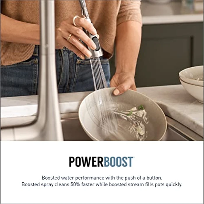 Moen 7185EVSRS Brantford U by Moen Smart Pulldown Kitchen Faucet with Voice Control and MotionSense, Spot Resist Stainless by Moen - Image 6