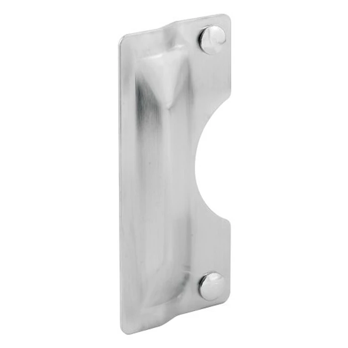 Prime-Line U 9496 Latch Guard Plate Cover - Protect Against Forced Entry, Easy to Install on Out-Swinging Doors - Stainless Steel (Single Pack), 3 in. x 7 in. by PRIME-LINE - Used - Very Good condition