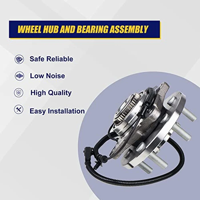KUSATEC 515169 Front Wheel Bearing and Hub Assembly Compatible with for Ford F-150 4WD 4x4 Only 2015 2016 2017, 6 Lug Bolts w/ABS by KUSATEC - Image 2