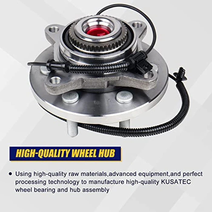 KUSATEC 515169 Front Wheel Bearing and Hub Assembly Compatible with for Ford F-150 4WD 4x4 Only 2015 2016 2017, 6 Lug Bolts w/ABS by KUSATEC - Image 3