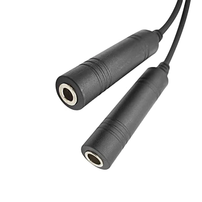 JUYODE GA Dual Plugs General Aviation Headset to U174/U Helicopter Headphone Adapter Tactical Earmuff Connector 7.1 mm Civilian Wiring Pilot Aircraft Plane Extension Converter Cable Cord by JUYODE - Image 6