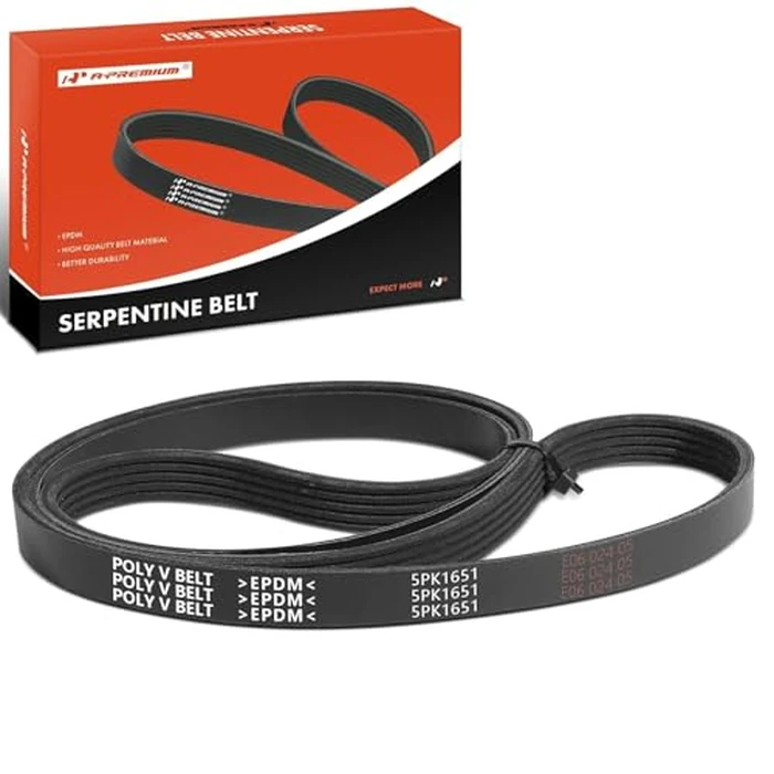 A-Premium Engine Serpentine Drive Belt Compatible with Chevrolet Cruze 2016-2018, Spark 2016-2022, Tracker 1999-2003 & Saturn SC SL2 1991 & Suzuki Sidekick 1998, Vitara 1999-2003, 1.4L 1.8L 1.9L 2.0L by A-premium - Used - Acceptable condition
