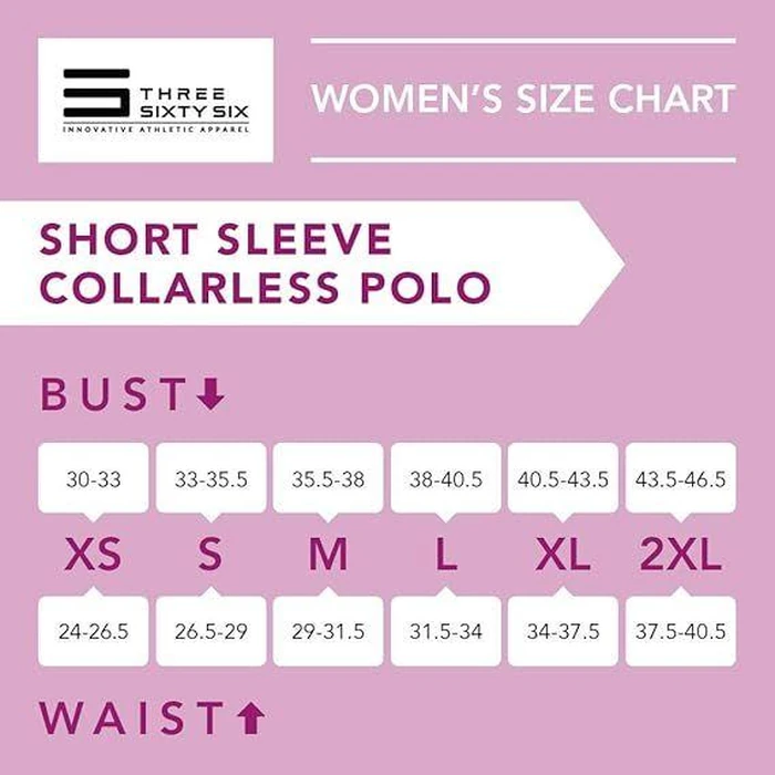 Three Sixty Six Women's Short Sleeve Collarless Golf Polo Shirt - S - Midtown Gray by Three Sixty Six - Image 5