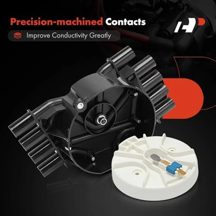 A-Premium Ignition Distributor Cap Compatible with GMC, Chevy & Cadillac Vehicles - V8 5.0L 5.7L 7.4L - Silverado, Tahoe, Savana, Yukou, Escalade, C/K Pickup, Jimmy, Sonora - 1996-2003 by A-Premium - Image 6