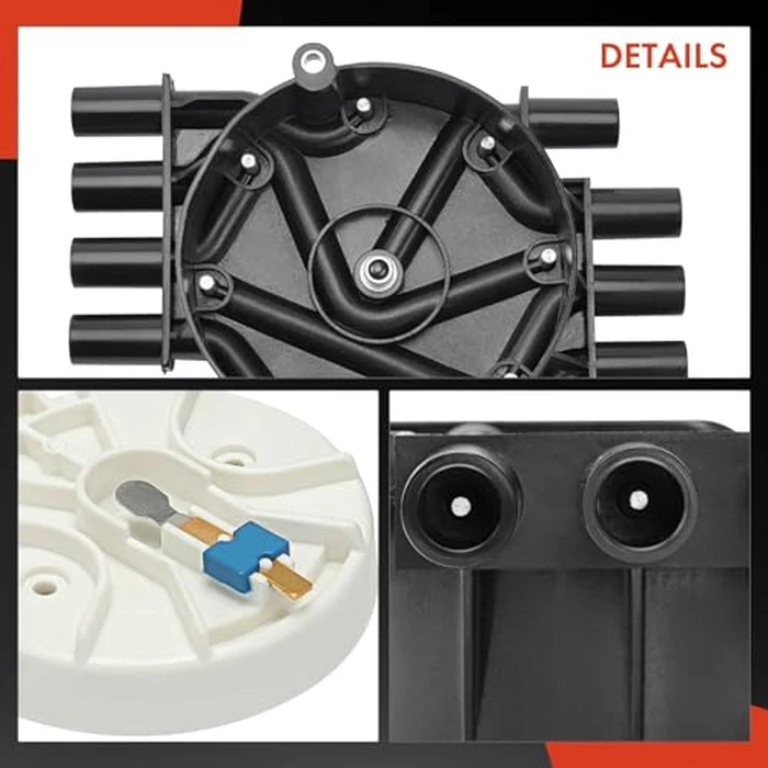 A-Premium Ignition Distributor Cap Compatible with GMC, Chevy & Cadillac Vehicles - V8 5.0L 5.7L 7.4L - Silverado, Tahoe, Savana, Yukou, Escalade, C/K Pickup, Jimmy, Sonora - 1996-2003 by A-Premium - Image 9