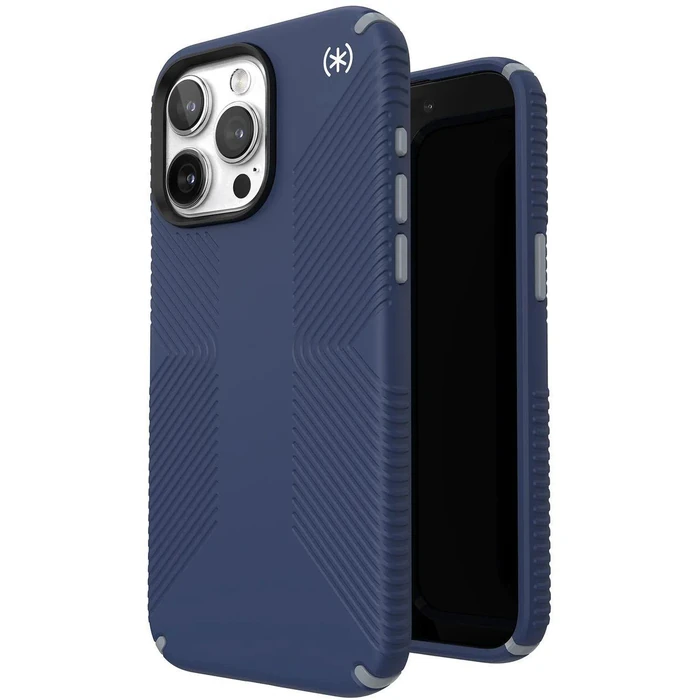 Speck Presidio2 Grip Phone Case for iPhone 15 Pro Max - Coastal Blue/Dust Grey by Speck - Refurbished - Brand New condition