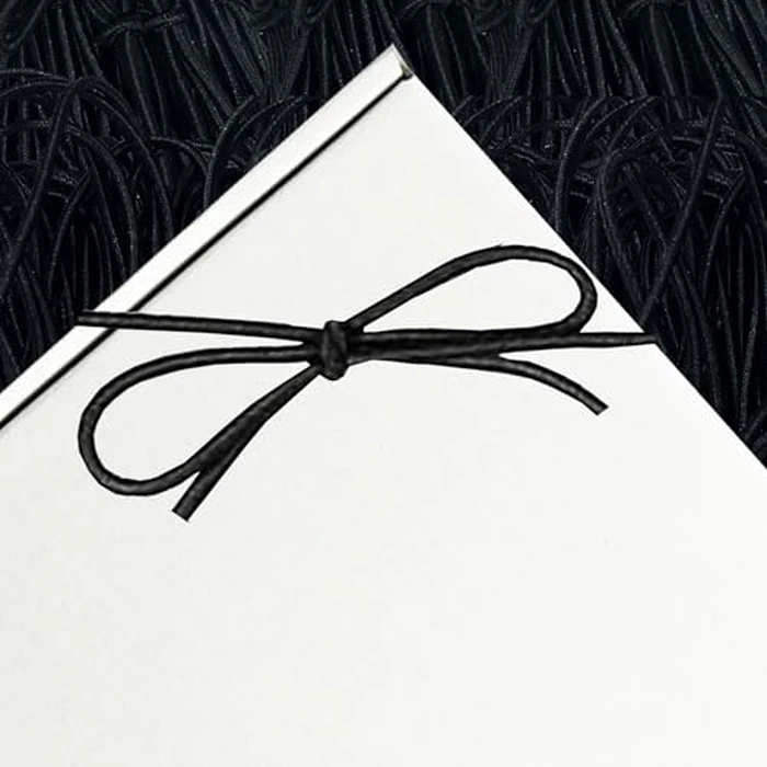 K-Kraft Black 16-Inch Stretch Loops for Crafts and Easy Gift-Wrapping, Bundle of 100 with Pre-Tied Bow by K-Kraft - Image 5