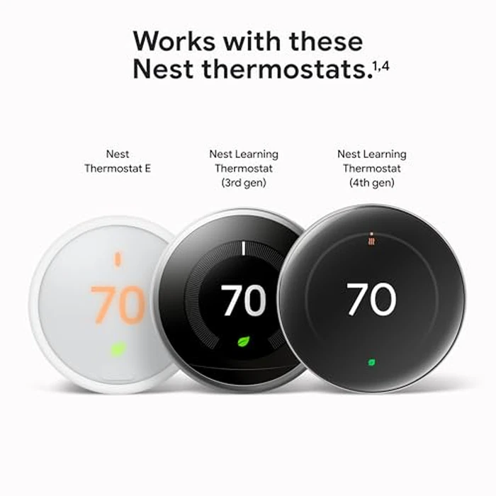 Google Nest Temperature Sensor (2nd Gen) - Room Comfort Sensor with Scheduling - Works with The Nest Learning Thermostat (3rd and 4th Gen) and Nest Thermostat E - Porcelain, White by Google - Image 4