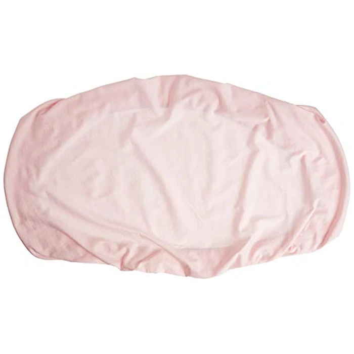 Kushies Organic Jersey Bassinet Fitted Sheet, Light Pink by Kushies - Image 1