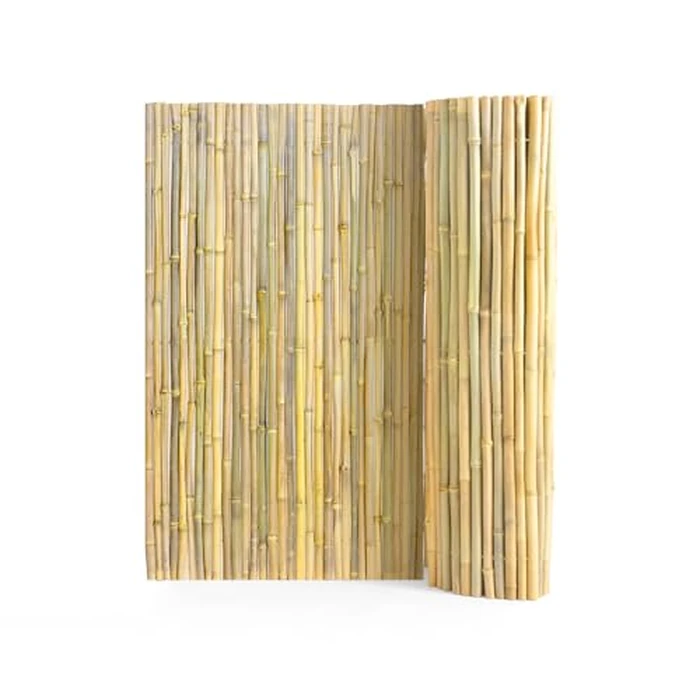 VEVOR Natural Rolled Bamboo Fence, Eco-Friendly Privacy Screen 4 ft H x 8 ft L x 0.75 in D, Decorative Bamboo Fence for Garden, Backyard, Balcony, Patio, Pool Side by VEVOR - Used - Like New condition - US$73.54