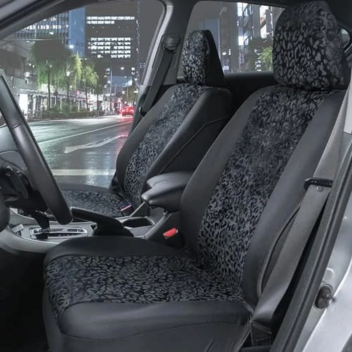 BDK Auto SC-553: 4Pc Sideless Seat Cover/Lush Leopard by BDK - Image 2