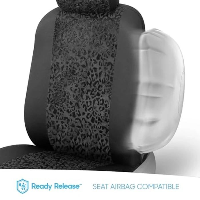 BDK Auto SC-553: 4Pc Sideless Seat Cover/Lush Leopard by BDK - Image 6