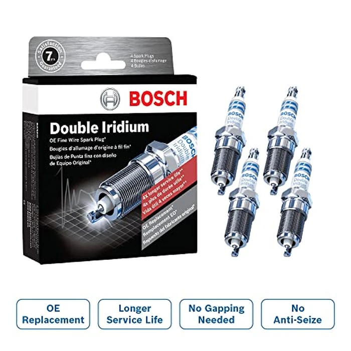 BOSCH 96321 OE Fine Wire Double Iridium Spark Plug - Pack of 4 by Bosch - Image 1