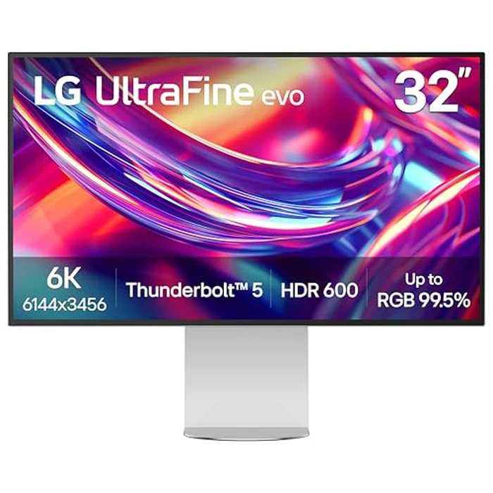 LG UltraFine evo 32U990A-S 32” 6K (6144x3456), 224PPI, Nano IPS Thunderbolt(TM) 5, DisplayHDR(TM) 600, 2000:1 Contrast, 98% DCI-P3, 99.5% Adobe RGB, Pro Creator Display for Mac & PC with Built-in KVM Swtich by LG - Used - Very Good condition