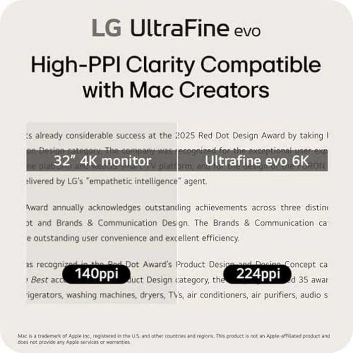 LG UltraFine evo 32U990A-S 32” 6K (6144x3456), 224PPI, Nano IPS Thunderbolt(TM) 5, DisplayHDR(TM) 600, 2000:1 Contrast, 98% DCI-P3, 99.5% Adobe RGB, Pro Creator Display for Mac & PC with Built-in KVM Swtich by LG - Image 3