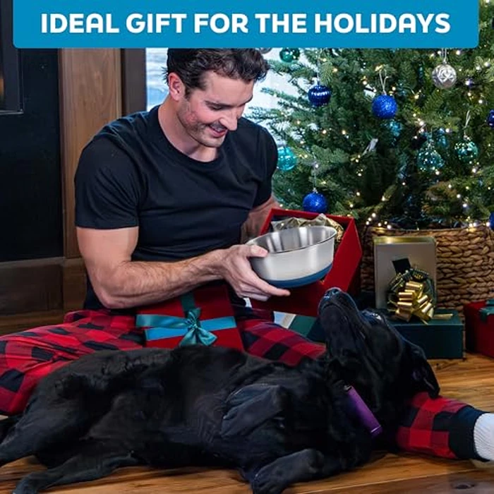 Master Pet Supply Stainless Steel Dog Bowls Set of 2 with Extra Thick Silicone Base - 8 Cup (64 oz) Crimson Red, Non-Slip, Dishwasher Safe Metal Bowls, Pet Dog Food Bowl for Dogs, Cats, Anti Rust by Master Pet Supply - Image 9