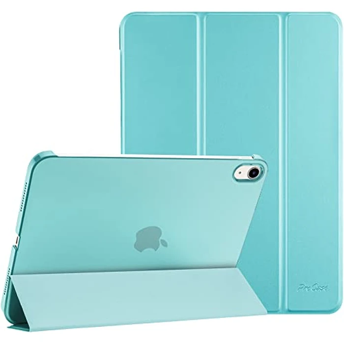 ProCase for iPad (A16) 11th Generation 11 Inch 2025/ iPad 10th Generation 10.9 Inch 2022 Case, Slim Smart Cover with Translucent Hard Shell Back, Supports Touch ID, Auto Wake/Sleep -Aqua by ProCase - Used - Good condition