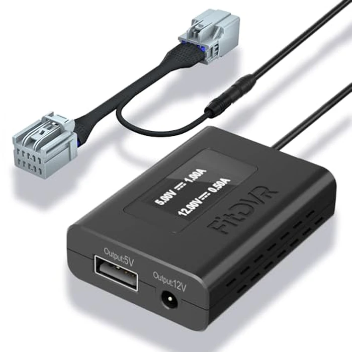FitDVR Dash Camera Power Adapter (10-Pin) for Mazda, Connects to Sun Roof, LED Display, Built-in USB Power Source, Easy to Install, 5V 12V Output, D3-027 by FitDVR - Used - Very Good condition