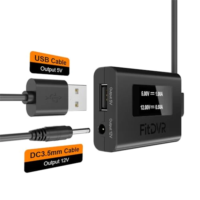FitDVR Dash Camera Power Adapter (10-Pin) for Mazda, Connects to Sun Roof, LED Display, Built-in USB Power Source, Easy to Install, 5V 12V Output, D3-027 by FitDVR - Image 3
