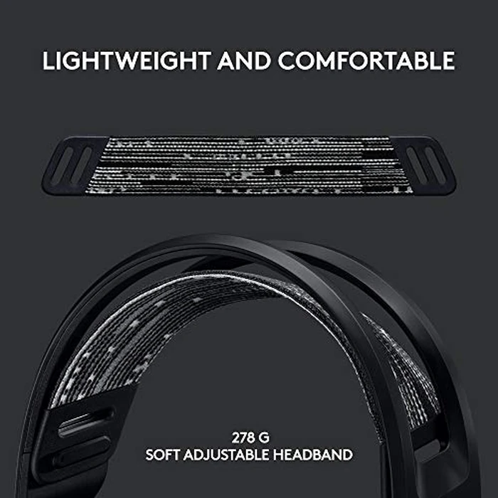 Logitech G733 Lightspeed Wireless Gaming Headset, Suspension Headband, Lightsync RGB, Blue VO!CE Mic, PRO-G Audio - Black, Gaming Headset Wireless, PC, PS5, PS4, Switch Compatible by Logitech G - Image 3