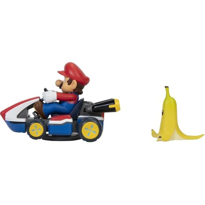 Super Mario Spin Out Mariokart Mario Racer Vehicle with 360 Spins, Wind Up and Go! Includes One 2.5” Mario Action Figure by Super Mario - Image 3