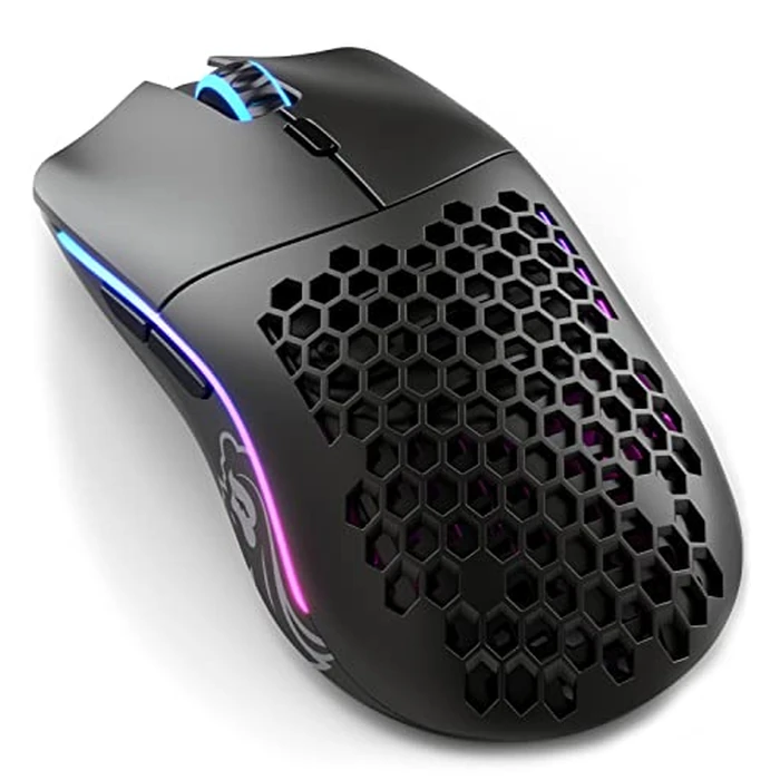 GLORIOUS Model O Wireless Gaming Mouse - Superlight, 69g Honeycomb Design, RGB, Ambidextrous, Lag Free 2.4GHz Wireless, Up to 71 Hours Battery - Matte Black by GLORIOUS - Image 1