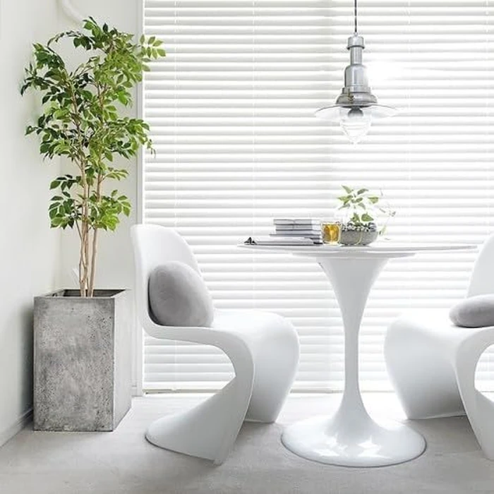 Heavenly Collection S-Shaped Penton Chairs, Matte Finish, Stackable, White (Set of 2 Chairs) by Heavenly Collection - Image 1