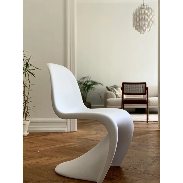Heavenly Collection S-Shaped Penton Chairs, Matte Finish, Stackable, White (Set of 2 Chairs) by Heavenly Collection - Image 4