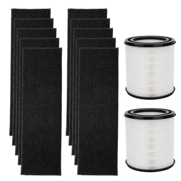 FLT4700 Replacement Filter M - Compatible with Germ Guardian Air Purifier True HEPA Filter AC4700 AC4700BDLX AC4711 AC4625 AC4625BDLX FLT47CB4,2 True HEPA + 10 Activated Carbon Filter Set by Safego - Image 1
