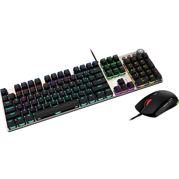 MSI Forge GK310 Combo RED US - Gaming RGB Mechanical Keyboard & Forge Mouse Set, Anti-Ghosting, 7200 DPI Optical Sensor by MSI - Used - Very Good condition - CA$84.87