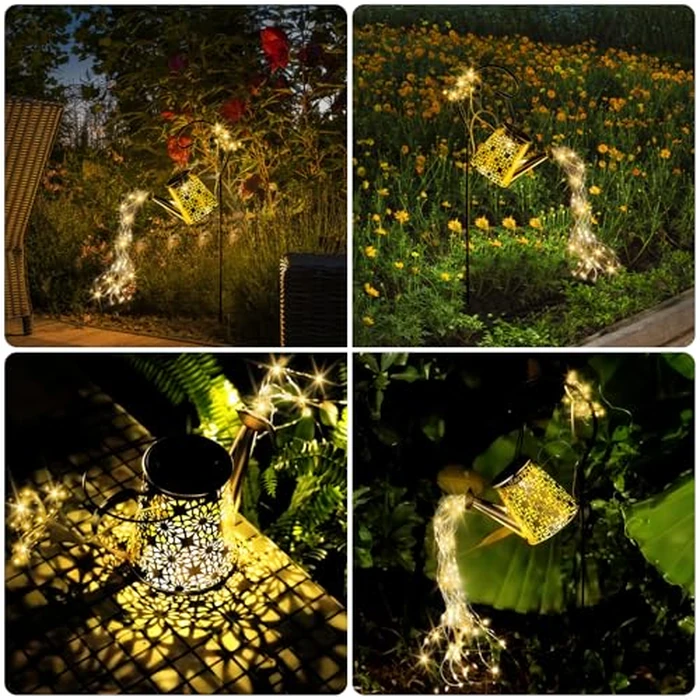 SRNPMIU Solar Garden Decorations Light - Watering Can with Light,Hanging Waterproof Landscape Lantern Lights,Outside Decorations for Yard Patio Pathway by SRNPMIU - Image 6