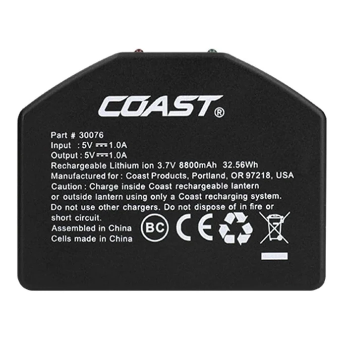 Coast Zithion-X USB-C Rechargeable ZX1010 Battery - Black by Coast - Refurbished - Premium condition - US$36.33