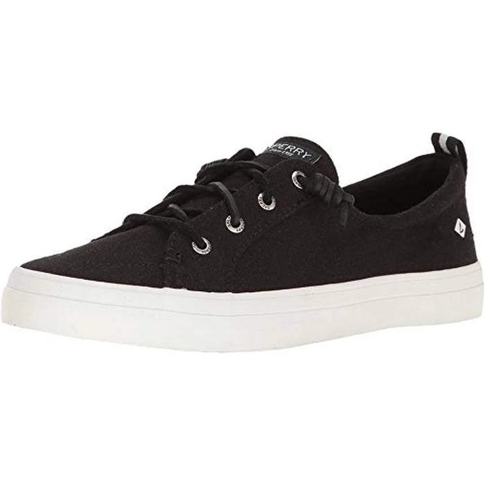 Sperry Women's Crest Vibe Sneaker, Black, 9 M US by Sperry - Used - Good condition