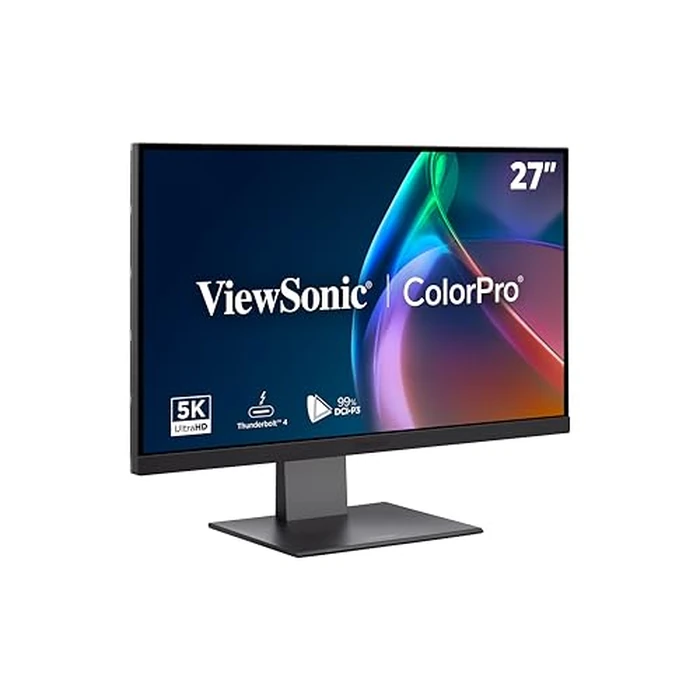 ViewSonic VP2788-5K 27 Inch 5K Mac-Ready Monitor with 100% sRGB, 99% DCI-P3, Pantone Validated, Advanced Ergonomics, Thunderbolt 4, USB Hub, HDMI, and DP for Home and Office by ViewSonic - Used - Very Good condition