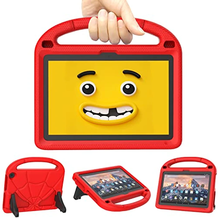 Patamiyar Kids-Friendly Tablet Case for 8in Tablets, Not Fit for iPad TCL 8inch Tablets, Lightweight Shockproof Two-Angle Case with Handle Stand -Red by Patamiyar - Used - Like New condition - US$11.97